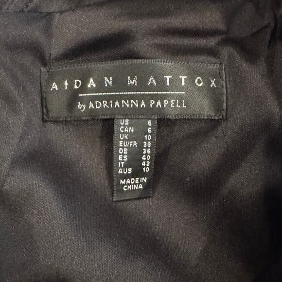 Aidan Mattox Bonded Crepe Column Gown Size US/6 - Picture 10 of 13